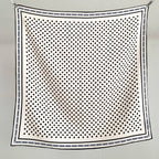 New autumn-winter fashion polka dot 30% silk 70% wool scarf for women, a warm headscarf or neckband, 65*65 cm