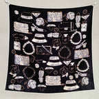 New Spring 70% wool and 30% silk decorative shawl, French-style, warm headscarf, square scarf