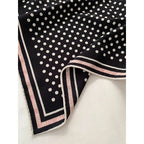 New autumn-winter fashion polka dot 30% silk 70% wool scarf for women, a warm headscarf or neckband, 65*65 cm