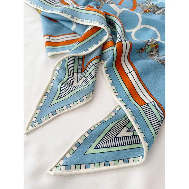 High-end New autumn and winter triangular wool and silk scarves, women's warm decorative shawls, scarves and headscarves