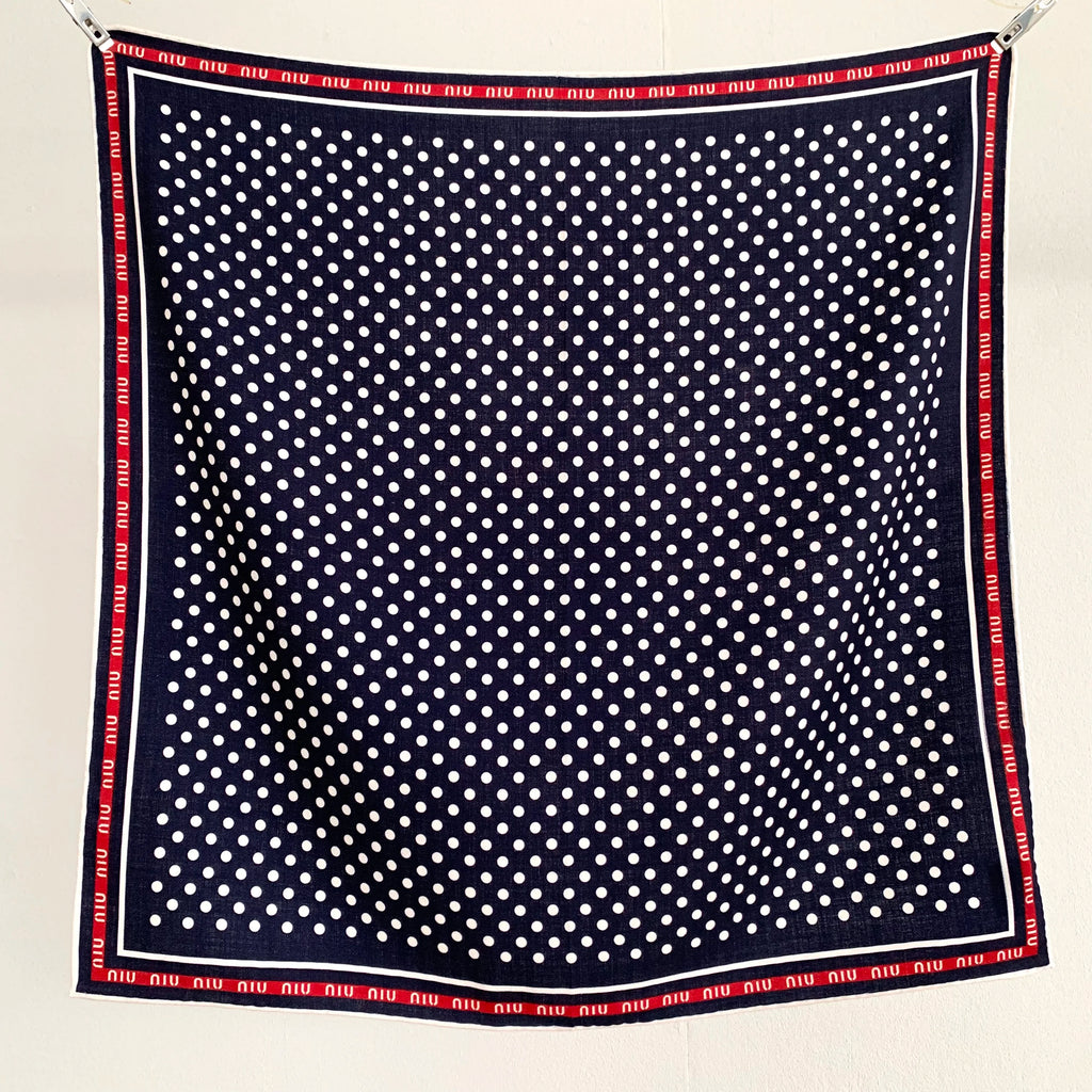 New autumn-winter fashion polka dot 30% silk 70% wool scarf for women, a warm headscarf or neckband, 65*65 cm