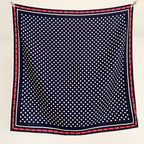 New autumn-winter fashion polka dot 30% silk 70% wool scarf for women, a warm headscarf or neckband, 65*65 cm