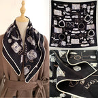 New Spring 70% wool and 30% silk decorative shawl, French-style, warm headscarf, square scarf