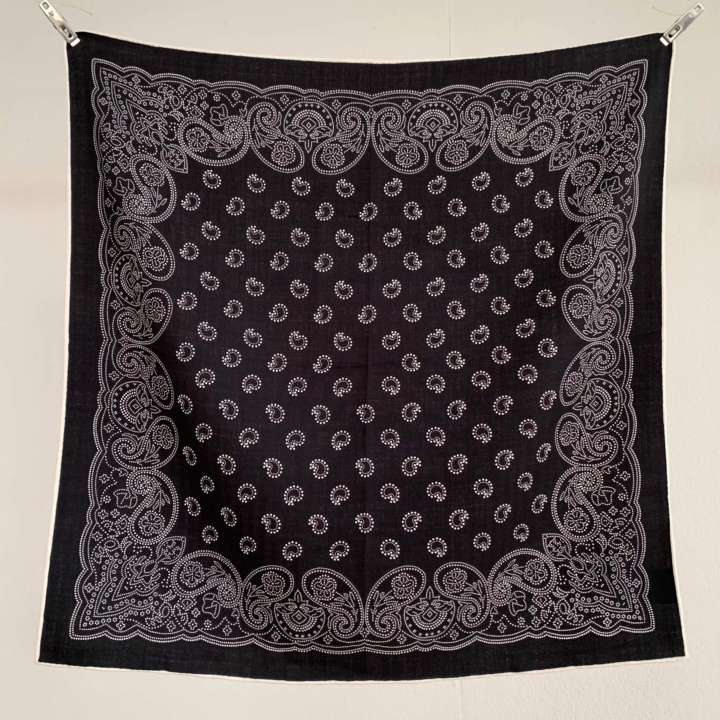 New autumn-winter 70% wool 30% silk scarf for women - Paisley pattern, simple and fashionable, warm headscarf or neckband