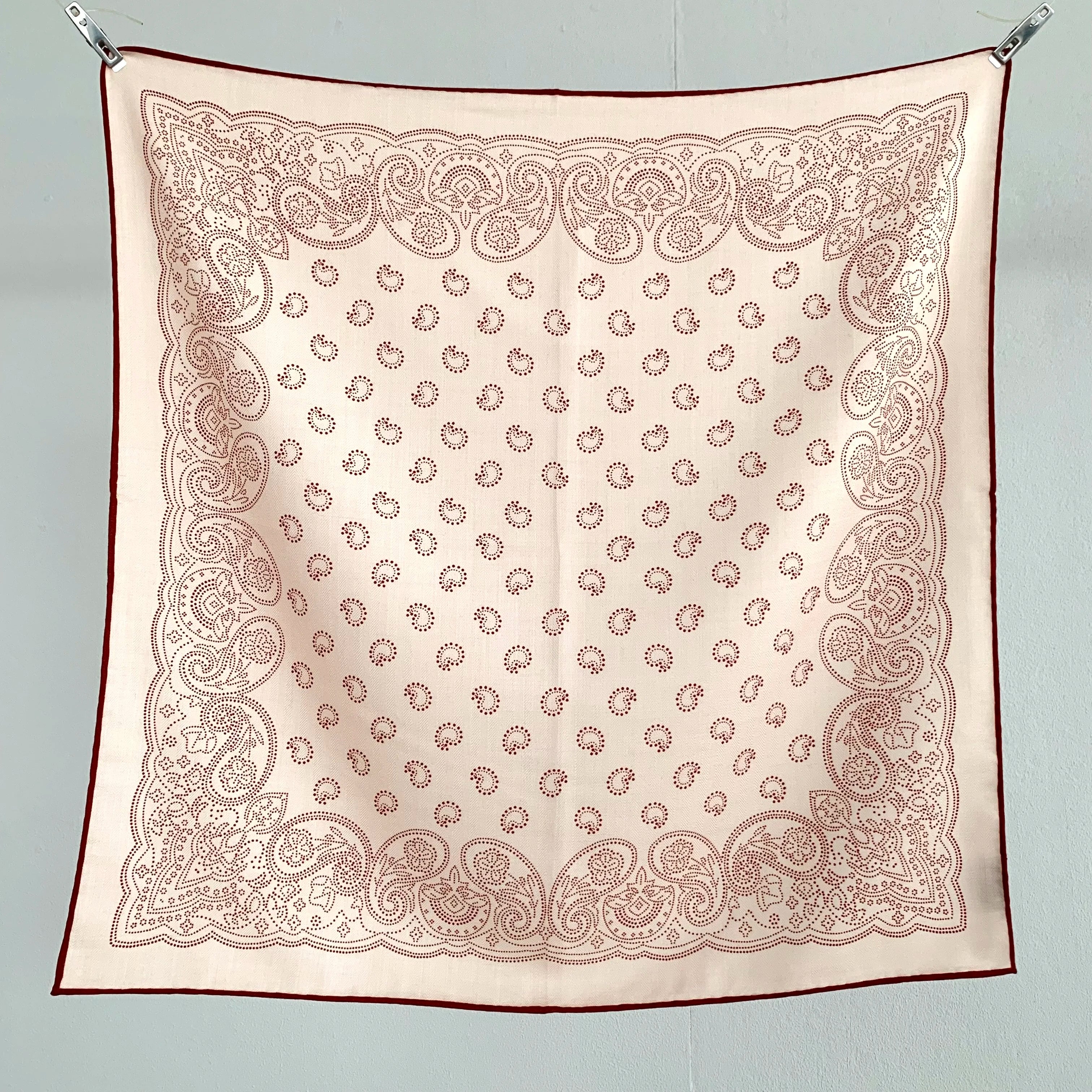 New autumn-winter 70% wool 30% silk scarf for women - Paisley pattern, simple and fashionable, warm headscarf or neckband