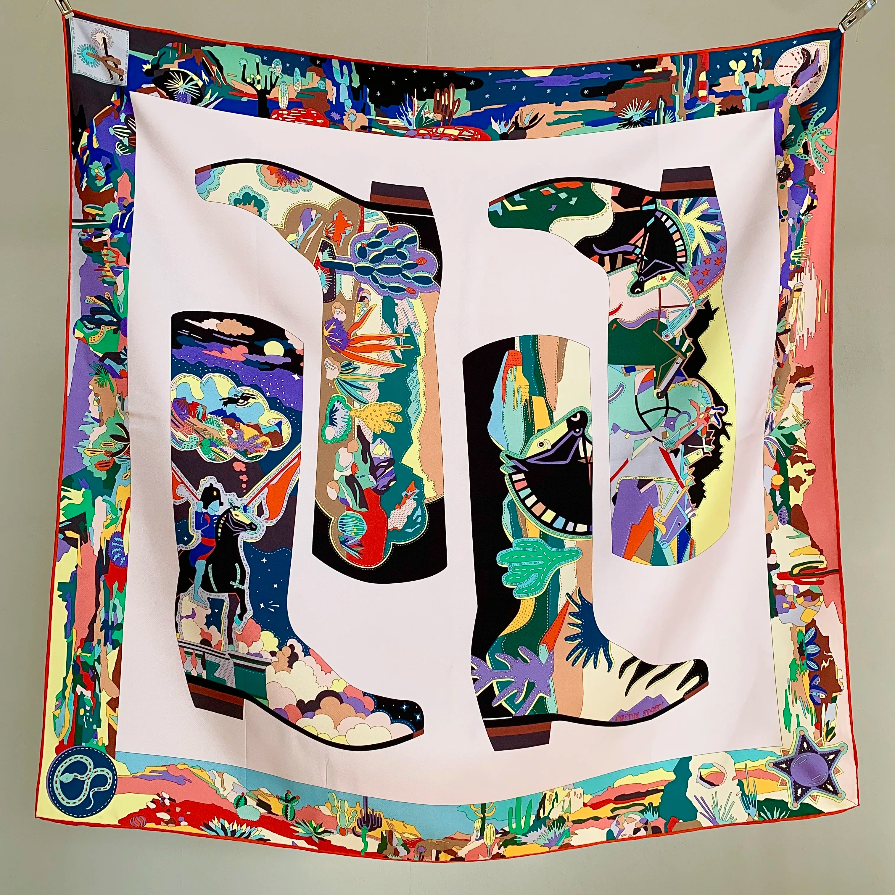 Luxurious Design 100% Silk Handkerchief for Women, Handmade Edging, 90cm Square, Elegant Sunscreen Headscarf, Shawl, Gift
