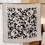 Pure silk plain weave scarf for ladies, printed design, 70x70 cm square silk shawl, jacquard scarf, headscarf, spring scarf, lad