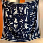 High-end 70% wool 30% mulberry silk scarf for women, handcrafted with rolled edges, a warm large shawl or scarf135*135 cm