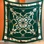 High-end double-sided same-color silk and wool scarf 30% silk and 70% wool, a high-end warm shawl for ladies, headscarf