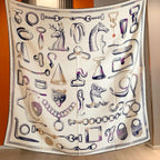 High-end 70% wool 30% mulberry silk scarf for women, handcrafted with rolled edges, a warm large shawl or scarf135*135 cm