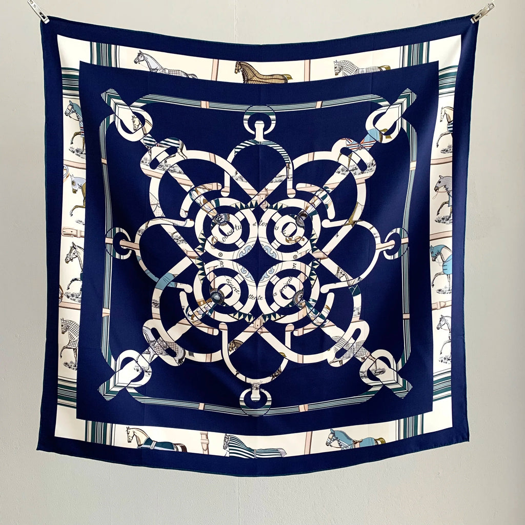 Luxury 100% Silk Scarf Shawl 18mm Double Sided Womens Fashion Head Scarves Hijab for Hair Wrapping
