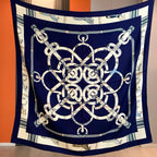 High-end double-sided same-color silk and wool scarf 30% silk and 70% wool, a high-end warm shawl for ladies, headscarf
