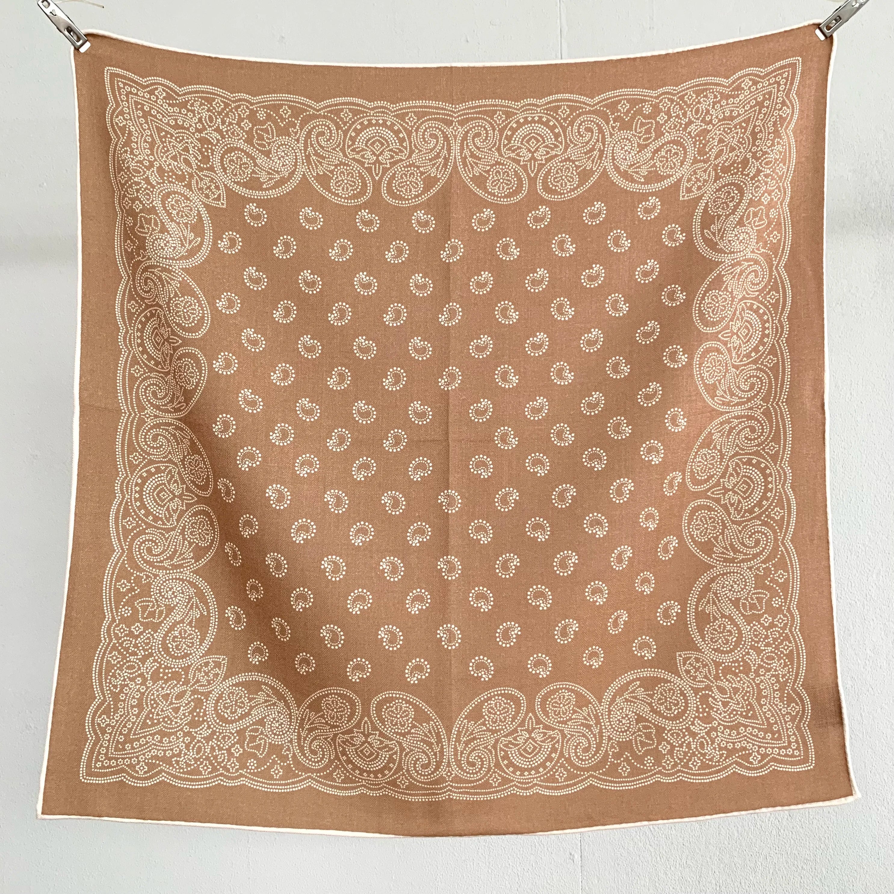 New autumn-winter 70% wool 30% silk scarf for women - Paisley pattern, simple and fashionable, warm headscarf or neckband